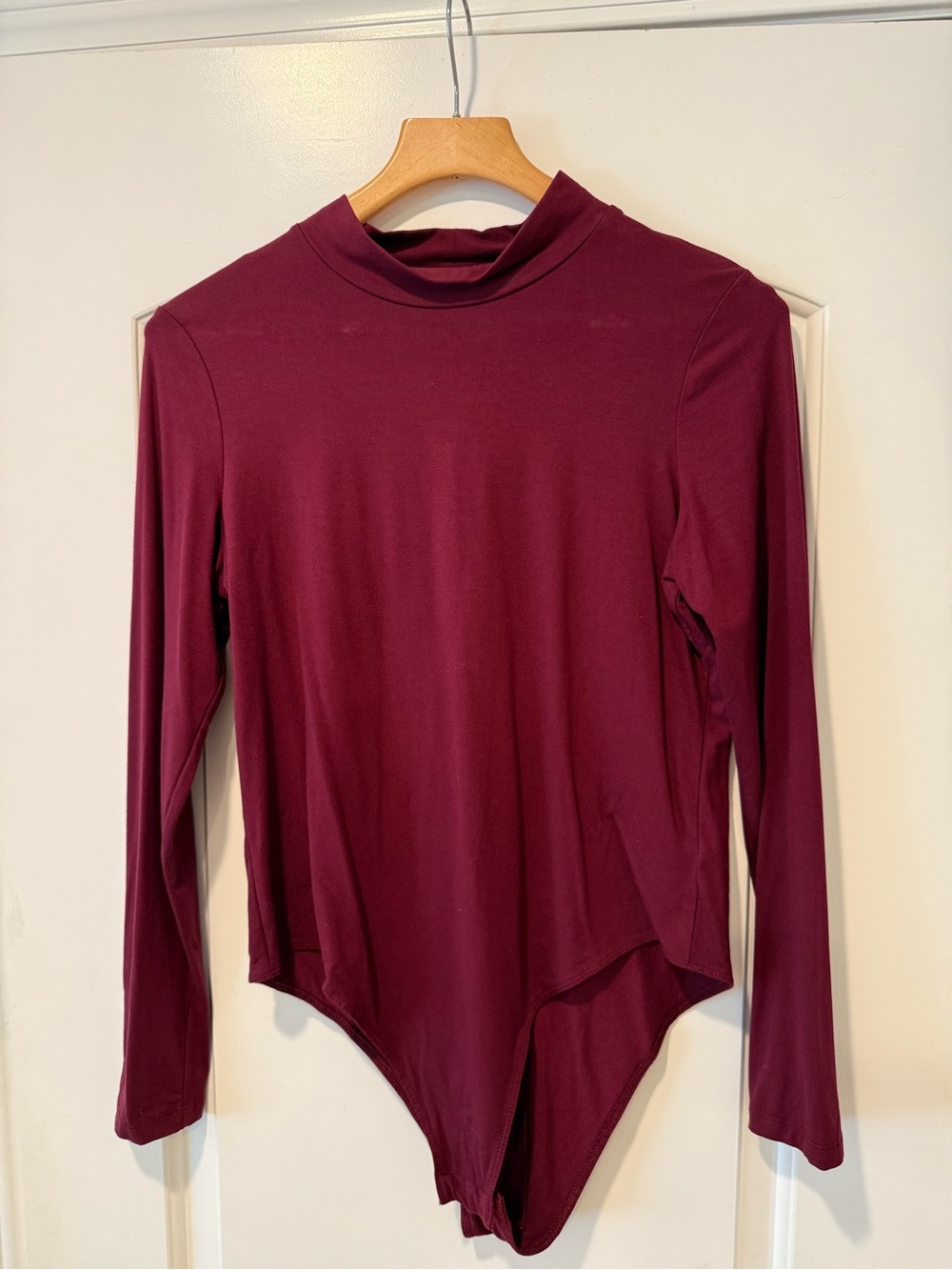 a new day Long Sleeve Mock Neck Bodysuit - Wine